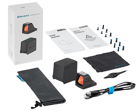 Olight Red Dot Matte Black 1x 3 MOA with Magnetic Charging Cover